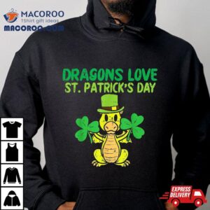 Dragons Love St Patricks Day Funny Saint Paddys Kids Shirt