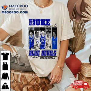 Duke Blue Devils Basketball Starting 5 Shirt