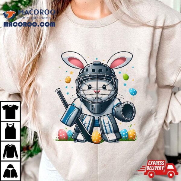 Easter Bunny Ice Hockey Goalie Shirt