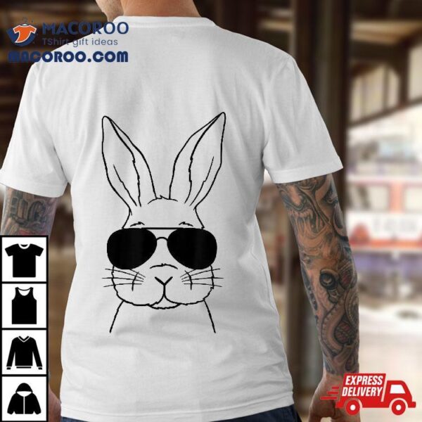 Easter Day Bunny Face Sunglasses Boys Kids Shirt