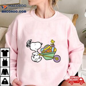 Easter Wagon Snoopy Woodstock Shirt