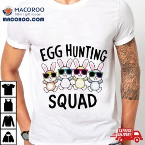 Egg Hunting Squad Crew Family Funny Happy Easter Bunny Kids Shirt