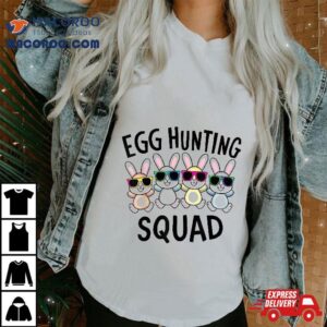 Egg Hunting Squad Crew Family Funny Happy Easter Bunny Kids Tshirt