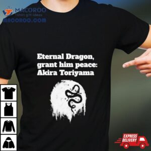 Eternal Dragon Grant Him Peace Akira Toriyama Rip Tshirt