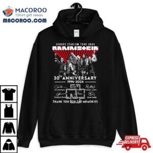 Europe Stadium Tour Rammstein Th Anniversary Thank You For The Memories Tshirt