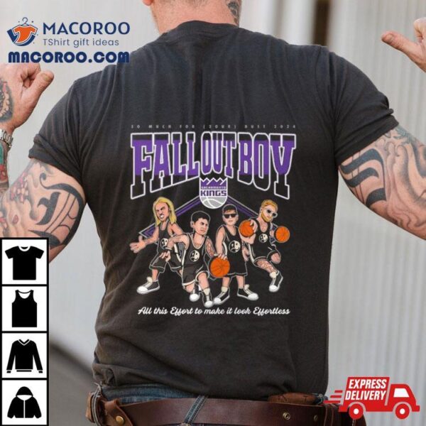 Fall Out Boy Sacramento Kings Caricature Shirt