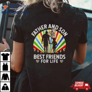 Father And Son Best Friends For Life Autism Awareness Tshirt