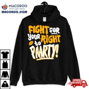 Fight For Your Right To Party Football Kansas City Chiefs Tshirt