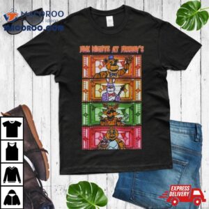 Five Nights At Freddy's Stained Glass Characters Shirt 1 Five Nights At Freddy S Stained Glass Characters Tshirt