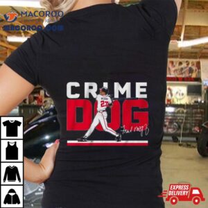 Fred Mcgriff Crime Dog Atlanta Signature Tshirt