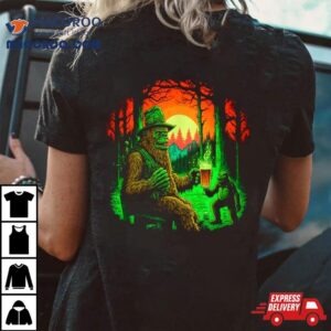 Funny Bigfoot Alien Forest Unique Saint Patrick S Day Tshirt