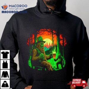 Funny Bigfoot Alien Forest Unique Saint Patrick S Day Tshirt