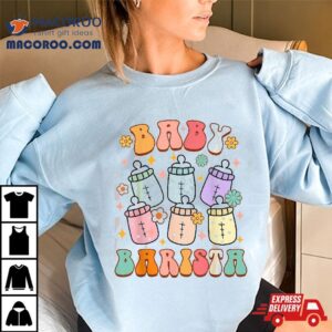 Funny Mother Baby Nurse Nicu Milk Bottle Barista Tshirt