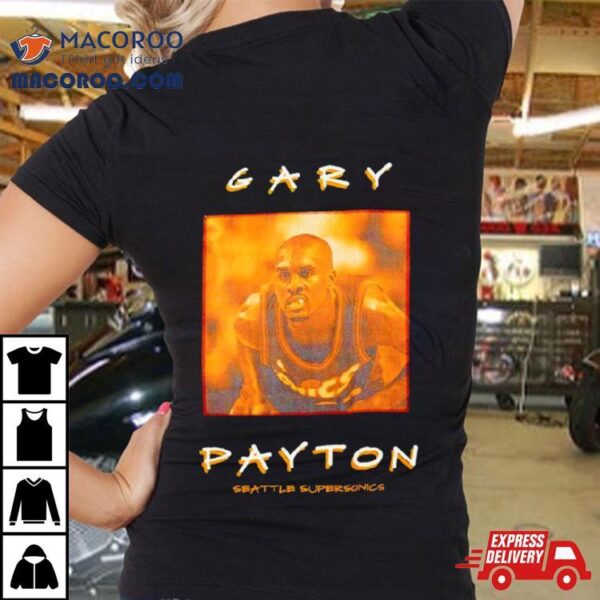 Gary Payton Seattle Supersonics Vintage Logo Shirt