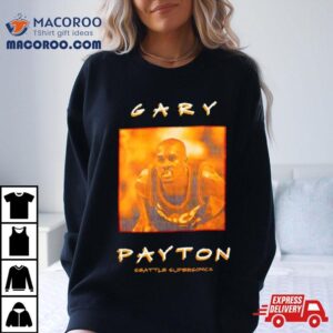 Gary Payton Seattle Supersonics Vintage Logo Tshirt