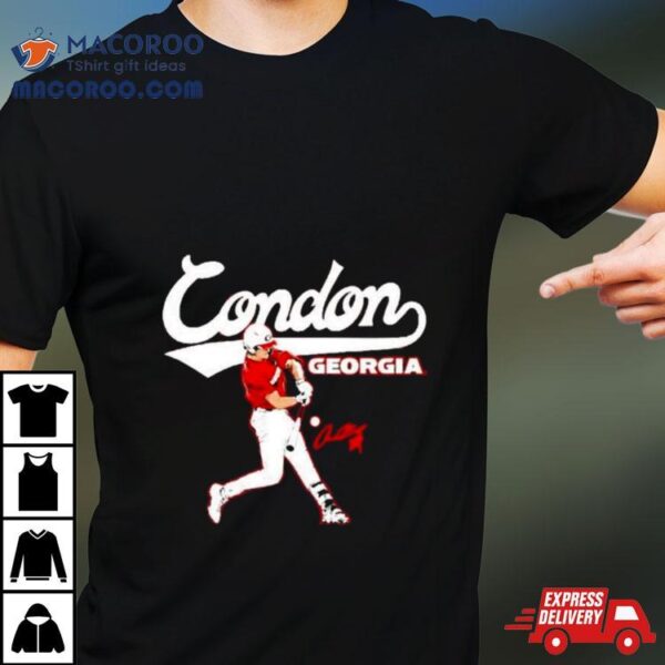 Georgia Baseball Charlie Condon Slugger Swing Shirt