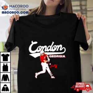 Georgia Baseball Charlie Condon Slugger Swing Tshirt