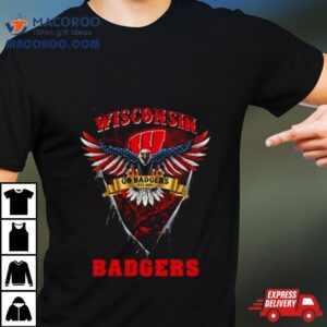 Go Badgers Wisconsin Badgers Football Us Eagle Tshirt