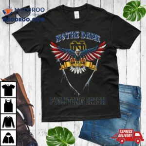 Go Irish Notre Dame Fighting Irish Football Us Eagle Tshirt