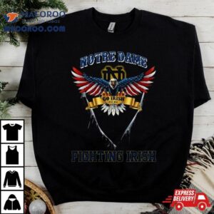 Go Irish Notre Dame Fighting Irish Football Us Eagle Tshirt