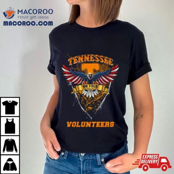 Go Vols Tennessee Volunteers Football Us Eagle Shirt