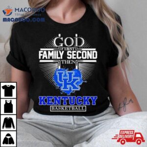 God First Family Second Then Kentucky Basketball 2024 Logo Shirt