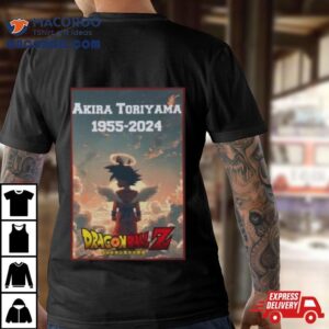 Goku Shirt Rip Akira Toriyama 1955 2024 Dragon Ball Z Shirt