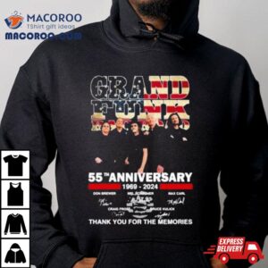 Grand Funk Railroad 55th Anniversary 1969 2024 Thank You For The Memories Shirt