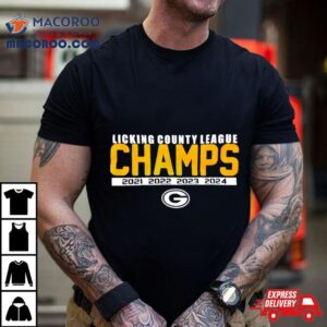 Green Bay Packers Licking County League Champs Time Tshirt