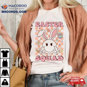 Groovy Easter Squad Family Matching Bunny Egg Hunt Shirt