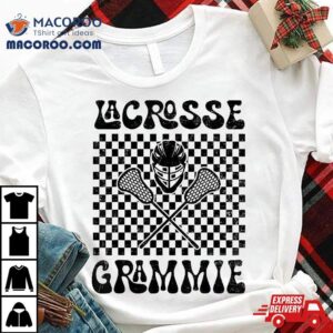 Groovy Lacrosse Grammie Lover Mothers Day Shirt