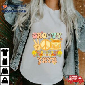 Groovy Yaya Retro Matching Family Baby Shower Mother S Day Tshirt