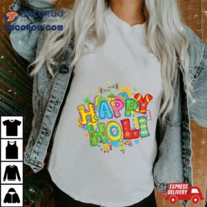 Happy Holi Festival Colors India Hindu Kid Tshirt