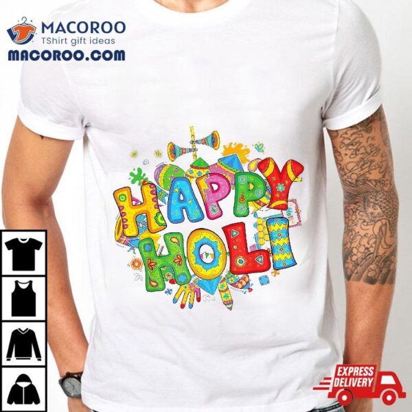 Happy Holi T Shirt Festival Colors India Hindu Kid