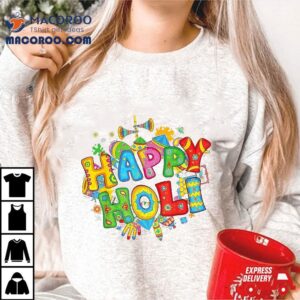 Happy Holi Festival Colors India Hindu Kid Tshirt