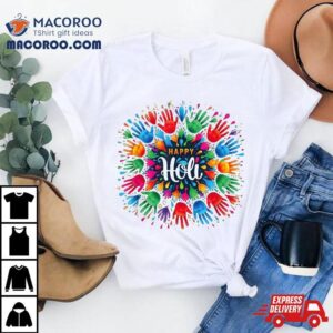 Happy Holi T Shirt For Kids Color India Hindu