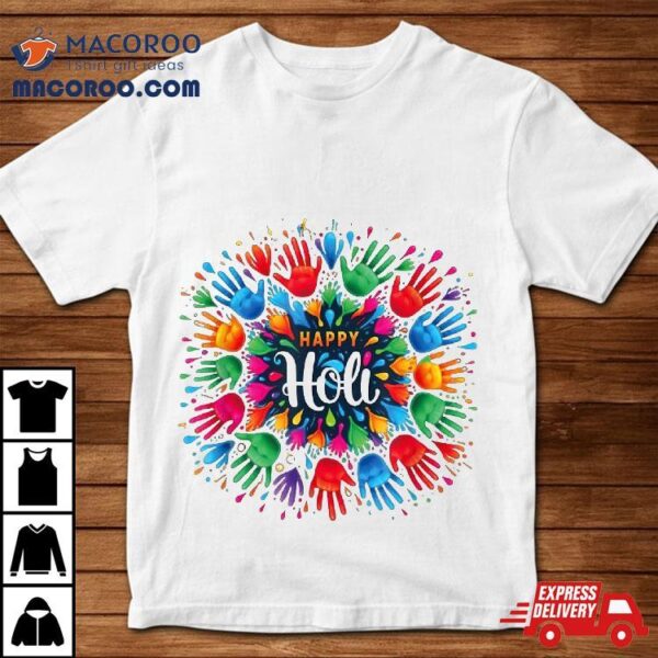 Happy Holi T Shirt For Kids Color India Hindu