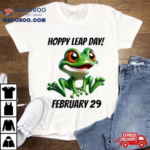 Happy Leap Day Year 2024 February 29th Frog T Shirt