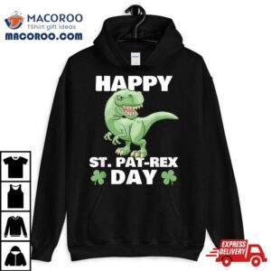 Happy St Pat Rex Dinosaur Saint Patrick S Day For Boys Girls Tshirt