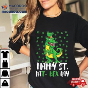 Happy St Pat Rex Dinosaur Saint Patrick S Day Tshirt