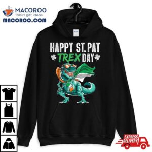 Happy St Pat T Rex Saint Patrick S Day Boys Kids Irish Flag Tshirt