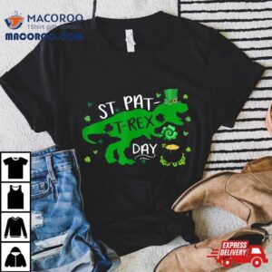 Happy St Pat Trex Day Dino Patricks Toddler Boys Gif Tshirt