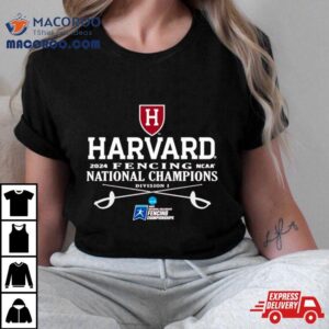 Harvard Crimson Ncaa Fencing National Champions Tshirt