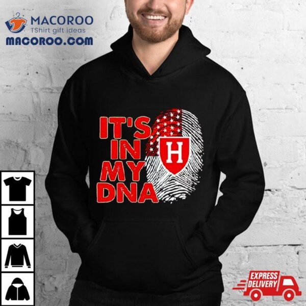 Harvard Crimson It’s In My Dna Fingerprint Shirt