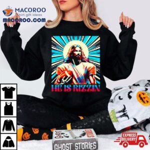 He Is Rizzin Jesus Playing Football Tshirt