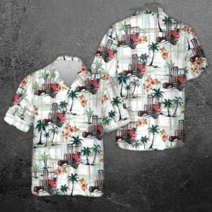 Hiab Usa Moffett M8nx Forklift Hawaiian Shirt