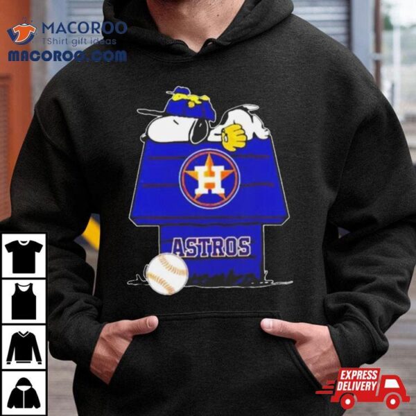 Houston Astros Snoopy And Woodstock The Peanuts Baseball Shirt