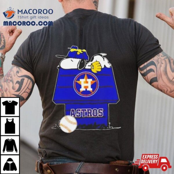 Houston Astros Snoopy And Woodstock The Peanuts Baseball Shirt