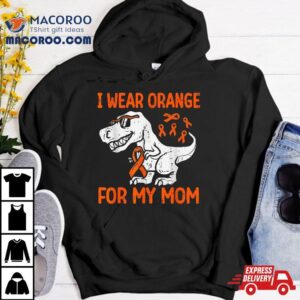 I Wear Orange For My Mom Dinosaur Multiple Sclerosis Kids Tshirt