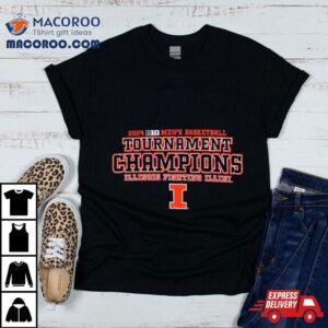 Illinois Fighting Illini Big Ten Men S Basketball Conference Tournament Champions Bracke Tshirt